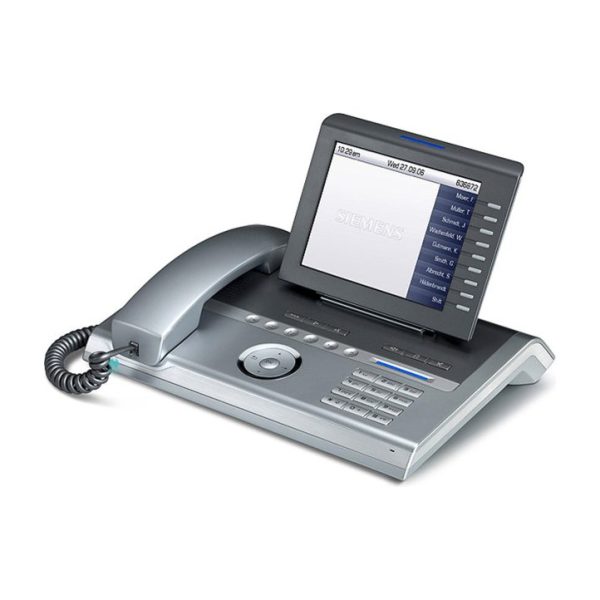 تلفن مدیریتی UNIFY OPENSTAGE 80 HFA V2 رنگ نقره‌ای-آبی، مدل – L30250-F600-C103