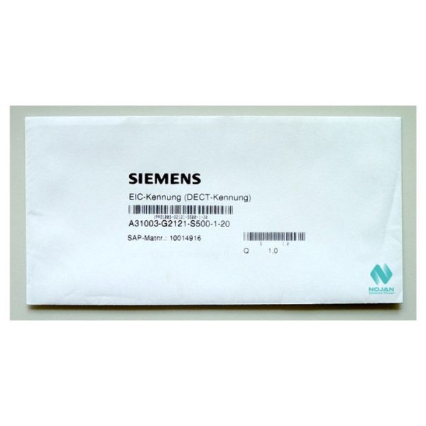 کد شناسایی DECT برای سیستم بی‌سیم EIC Cordless، شماره فنی L30251-U600-A395